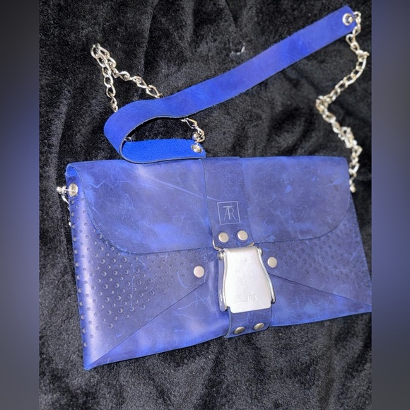 Tartar, Berlin vintage handbag. Royal Blu* - Picture 4 of 15